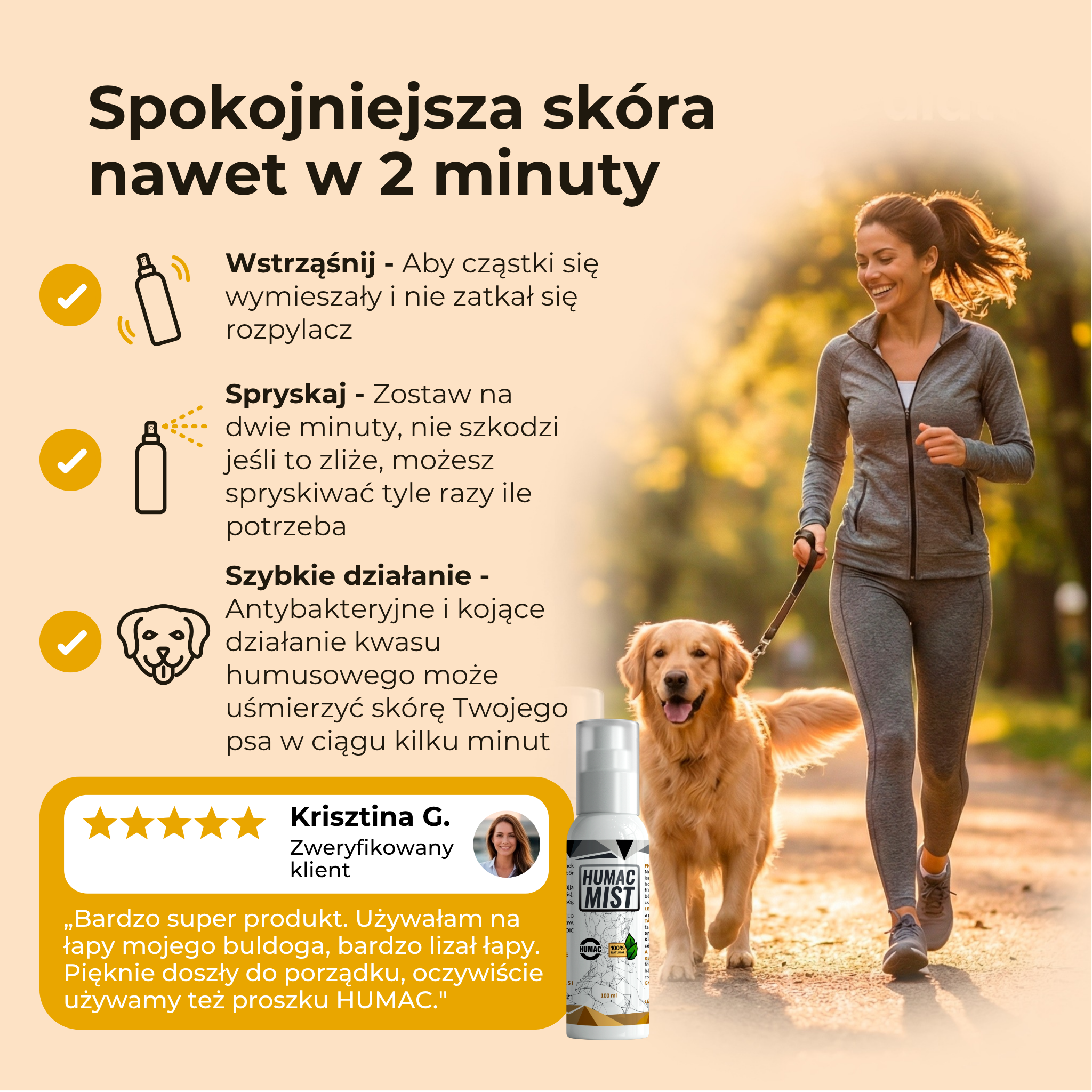 HUMAC® MIST wtrysk 100ml