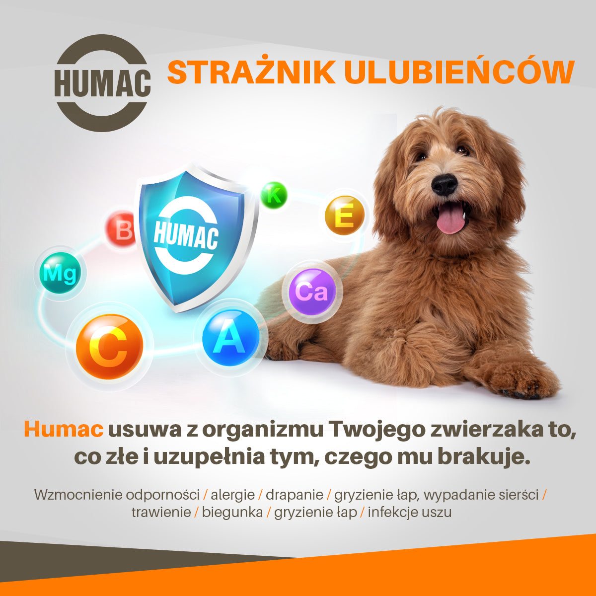 HUMAC® Natur AFM 500 g (opakowanie dla zwierząt średniego i dużego wzrostu)